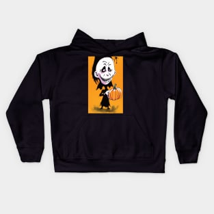 Halloween Scary Evil Pumpkin Funny Pumpkin Head Kids Hoodie